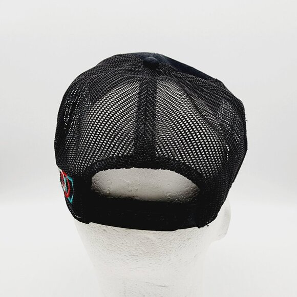 Speed Society Hat Men's Black Mesh Snapback Adjustable Hex Collection Racing Cap - Picture 5 of 8